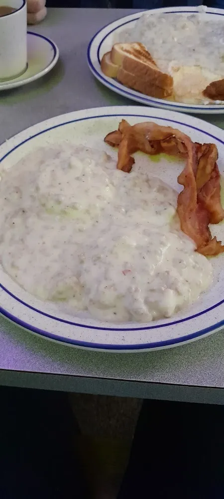 Sausage Gravy and Biscuits and Bacon